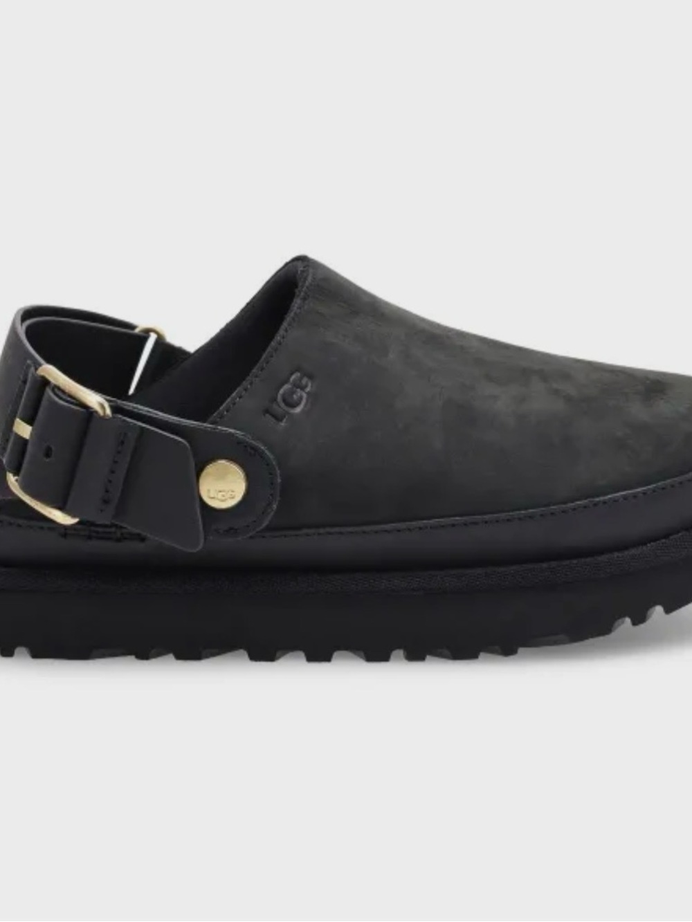UGG Goldenstar Villa Clog Mule with Gold-Tone Hardware